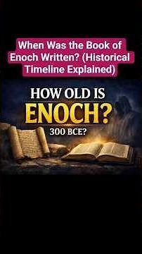 when was the book of enoch written#BookOfEnoch#BiblicalHistory#AncientTexts#DeadSeaScrolls