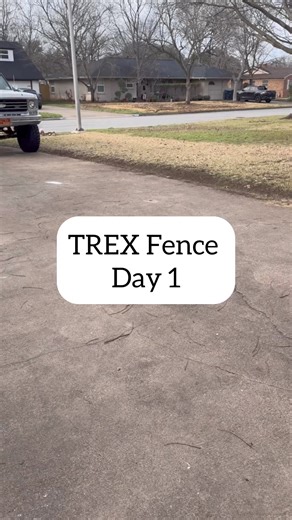 1M views · 11K reactions | Beginning day one of Trex Company Fence installation, we dove straight into addressing the biggest eyesore in the backyard. Once the posts were securely attached to the wall, assembling the panels became a smooth process. Now, it's all about replicating this success until our entire fence stands tall and complete!  | She’s the Carpenter | Facebook