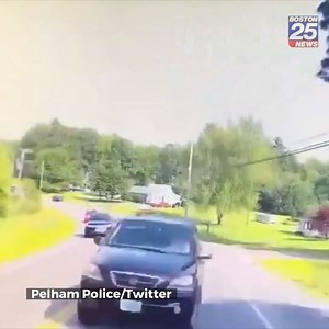 WATCH: Dashcam footage captured this head-on crash in Pelham, New Hampshire. As you can see, one driver crossed the double yellow line. Three people were taken to local hospitals and police are investigating. boston25.com/2YAeJ6Y | Boston 25 News