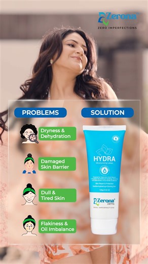 Your All-in-One Hydration Fix! Fights Dryness, Dullness, and Barrier damage only with Hydra Moisturizing Lotion! #ZeroImperfections #FlawlessSkin #DermatologicallyTested #purehealthyskin #glowingskin #zeronadermanepal #Skincarerevolution #Hydra #Lotion #Moisturizer | Zerona Derma