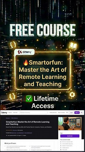 Smartorfun Master the Art of Remote Learning and Teaching✨Udemy Free Course 2026 #udemy #freecourses