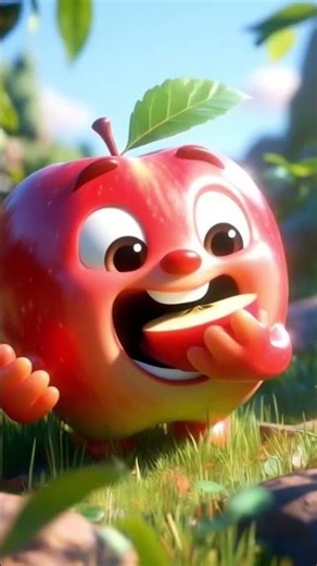 3D Cartoon Apple Animation Video