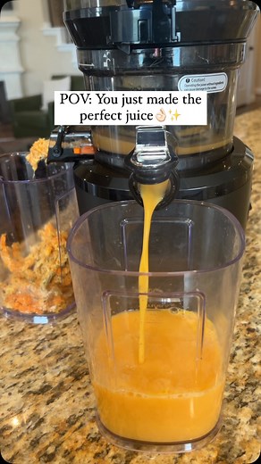 This juice… ✔ The color = immaculate ✔ The taste = 10/10 ✔ The vibes = unmatched Carrot, Ginger, Kiwi, Lemons with peel. A little spicy and sour, but good for immunity, inflammation and beta carotene. Who else loves to make new juice combos? Let me know what new juice you made recently 👇🏻🍹 #FreshJuice #JuicingVibes #POV #juicing #juicer #juicingrecipes #inflammation #immunityboost #juicingforhealth | All About Juicing