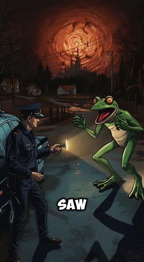 The Ohio Frogman isn’t just a legend — he’s the warning sign locals fear the most. 🐸🌑
