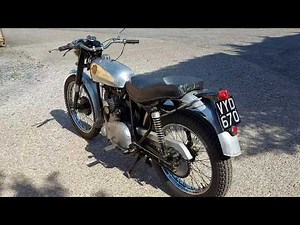 1956 BSA B32 COMPETITION FOR SALE. WALK ROUND AND START UP