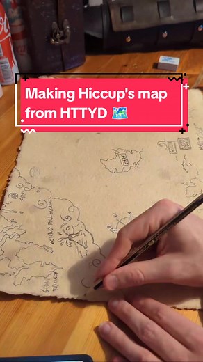 Making Hiccup's Map from How to Train Your Dragon