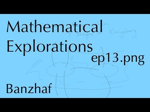 Math Explorations, ep13: The Banzhaf power index (Oct 7, 2025)