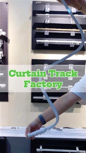 Flexible curtain track system. #curtains #curtaintrack #curtainaccessories #factory #curtaindesign