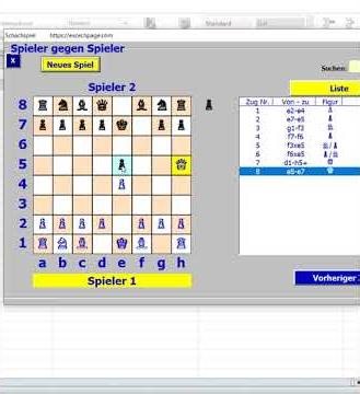 Checkmate in 11 moves: Chess in Excel