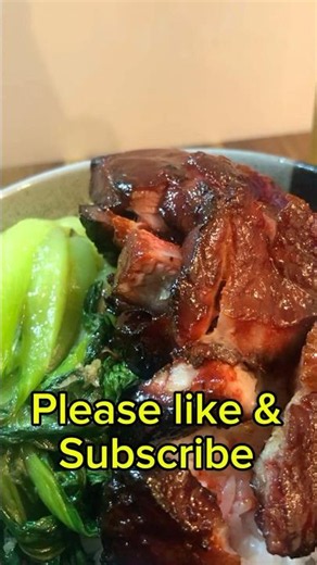 🔥Homemade Char Siu Pork with Jasmine Rice & Garlic Bok Choy | Easy Asian Comfort Food #cooking #fyp
