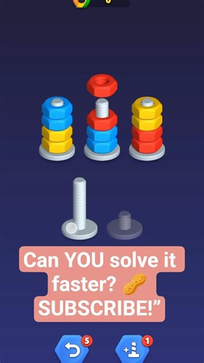 “Nut Sort Puzzle 🥜 | Brain Teasing Fun – SUBSCRIBE Now!”