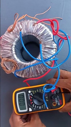 Toroidal Transformer Testing 55-0-55V Double Supply