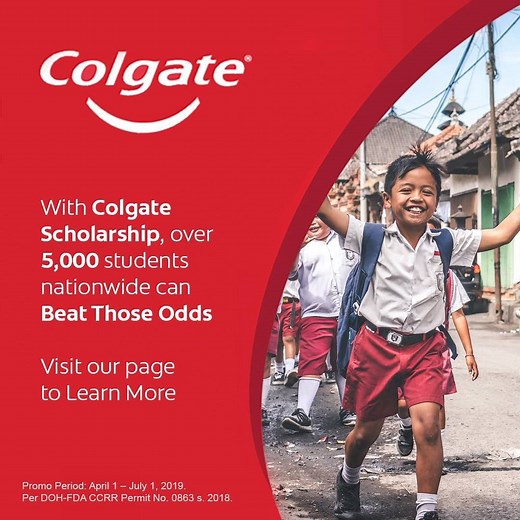 74K views · 99 shares | Through the Colgate Scholarship program, over 5,000 students taun-taon ay nakakakuha ng tulong para ipagpatuloy ang kanilang edukasyon. Check our Facebook page for updates! Promo starts on April 1, 2019. | Colgate | Facebook