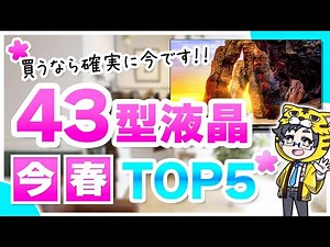 【2023春】液晶テレビおすすめ43型が激アツ【今が買い時】
