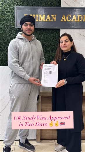 Dhiman Academy Bilga on Instagram: "We heartily congratulate Lucky Onkar Singh on getting his UK Study Visa approved in just 2 days! ✨ 🏫 Anglia Ruskin University 📅 Intake: January 2026 🎓 Course: Bachelor of Business Administration wishing you success and growth ahead! #UKStudyVisa #VisaApproved #UKVisaSuccess #StudyInUK #StudentVisa 🇬🇧✈️ @dhimanacademy"