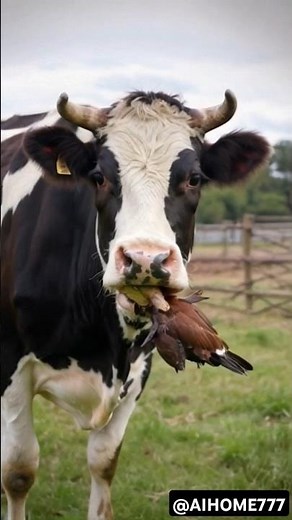 Cow eating a bird alive #cow #wildlife #snake #pythonsnake #python #anaconda #nature