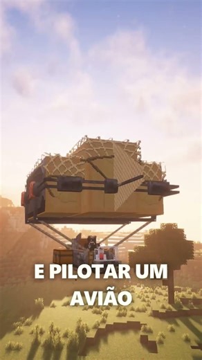 VOE DE AVIÃO NO MINECRAFT Immersive Aircraft Mod