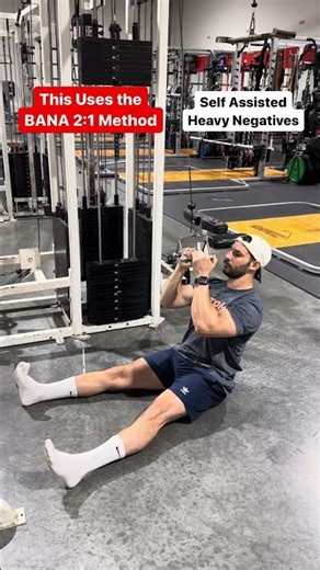 Build MONSTER Back & LATS with Eccentric Overload!! BANA 2:1 Lat Pulldown L Sit #fitness #gymworkout