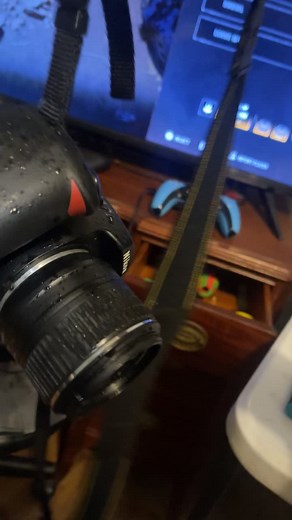 It’s cold and wet out and I left my camera outside just had to run and get it just now I’m sorry @Nikon USA #wet #cold