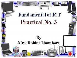Practical No 3 | Fundamental of ICT | Create Edit and Save Document