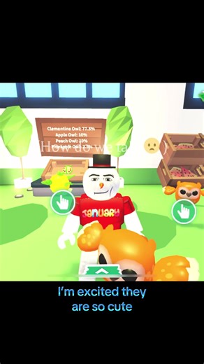 Getting new fruit owls #fyp #adoptme #roblox #fruitowls #funny