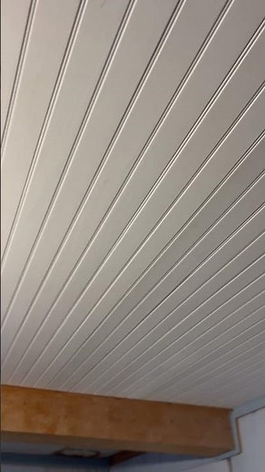 Bead board ceiling install over popcorn texture # 1