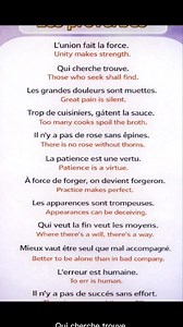21K views · 320 reactions | French Proverbs and Their Valuable Meanings #English #proverbs #learnenglish #basicenglish #easyenglish #EnglishSkills #learnbasicenglish | Apprends Facilement | Facebook