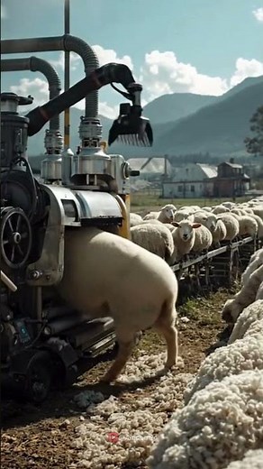 Futuristic Robot Shears a Sheep in Seconds! 🐑🤖