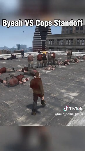 Byeah vs Cops Standoff in GTA IV