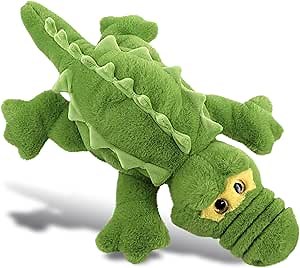 DolliBu Plush Alligator Stuffed Animal - Soft Huggable Large Green Alligator, Adorable Playtime Plush Toy, Cute Wild Life Cuddle Gift for Kids and Adult - 17 Inch