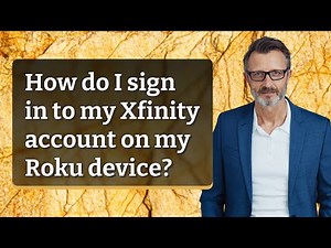 How do I sign in to my Xfinity account on my Roku device?