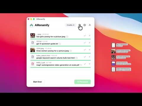 AiRenamify App: Smartly Rename Your Files with AI