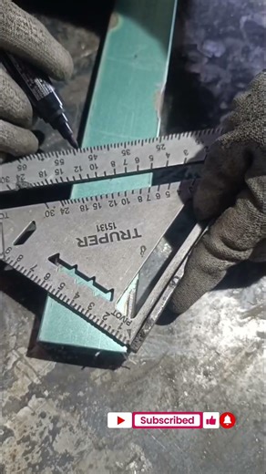 How to quickly measure angles with a square #welding #ideas #metalwork
