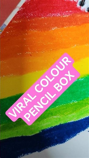 VIRAL COLOUR PENCIL BOX #rainbow #artwork #coloring