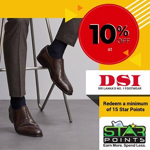 5.6K views · 368 reactions | Shop till you drop! Enjoy 10% off at DSI showrooms, exclusively for Star Points customers. Steps to avail the offer: Simply redeem a minimum of 10 Star Points between 26th - 27th September 2020 Visit www.starpoints.lk for more information Terms and Conditions apply | Star Points | Facebook