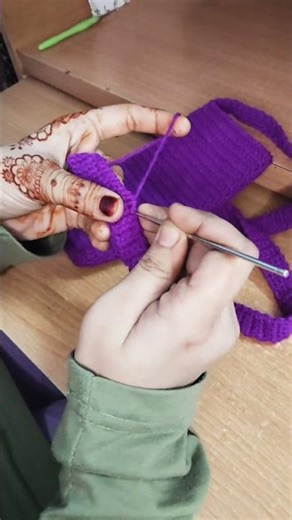 Sling bag strap tutorial 🎀✨#crochet #diy #trending #handmade #shorts #tutorial #song #viral