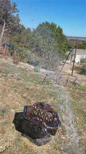 #making #rainbows #with #water #hose