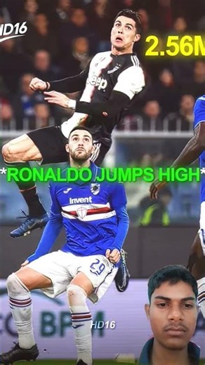 messi vs Roanldo jump #ytshorts #ronaldo #ronaldofans