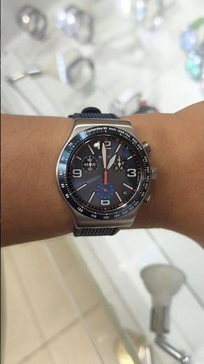 Swatch Blue Grid Chronograph watch YVS454 #swatch #budgetwatch #watch