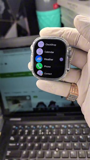 Sim Supported Smart Watch With Multiple Features And All Working Apps ❤️ #miniphone #simwatch #smartwatch #trendingnow #viral