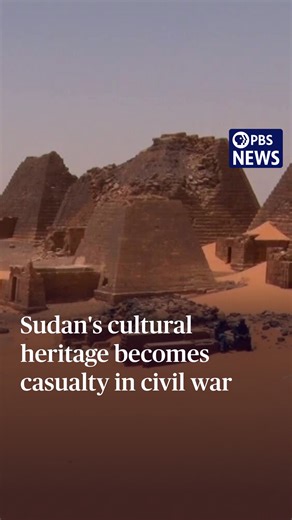 2.9K views · 51 reactions | Sudan’s civil war has become a humanitarian catastrophe of staggering scale, marked by famine, ethnic cleansing and sexual violence. Over three years, an estimated 150,000 people have been killed, and nearly 13 million have been forced from their homes. But the destruction of Sudan’s cultural heritage has drawn far less attention. Jeffrey Brown reports for our art and culture series, CANVAS. | PBS NewsHour | Facebook