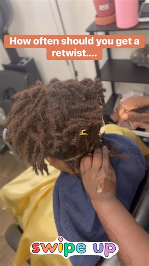 1. Starter Locs (0–3 months): Retwist every 3–4 weeks Hair is still...