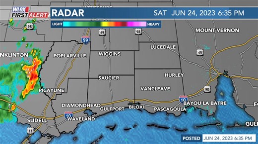 Hearing thunder? Lightning has been detected in South Mississippi. Here's a quick glance at the radar. For a more detailed look, check out our interactive radar at wlox.com/weather/radar | WLOX First Alert Weather