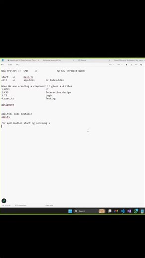 Trail-And-Teach on Instagram: "Angular मध्ये component manually बनवतोस का? 😅नाही रे!👉 CLI आहे ना! 😎🔥 ng g c component-name Clean + fast + professional 💻✨ Clear वाटलं तर 💬 Comment करा 👉 “Component generated 😎” ❤️ Like | 🔁 Share | ➕ Follow Trail and Teach #Angular #AngularCLI #ComponentGenerate #AngularReels #MarathiTech #TrailAndTeach #CodeWithPatil #FrontendReels #DeveloperLife #LearnCoding #TechReels #explorepage✨"