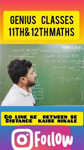 shortest distance between two parallel line