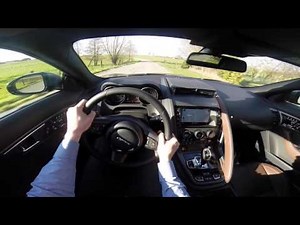 Jaguar F-TYPE S Convertible 380hp POV test drive GoPro