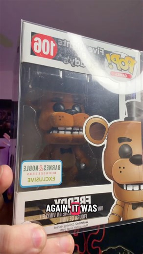 RARE FLOCKED FIVE NIGHTS AT FREDDYS FUNKO POP UNBOXING! #fnaf #fivenightsatfreddys #funkopop #short
