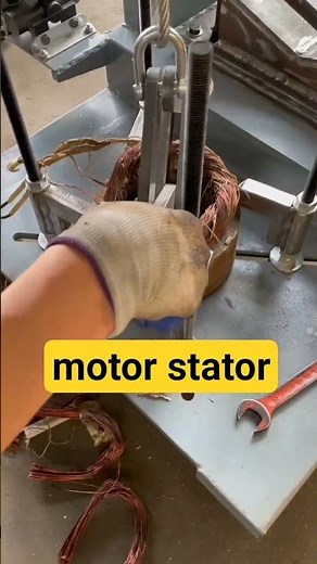 How to remove the copper wire from a large motor stator