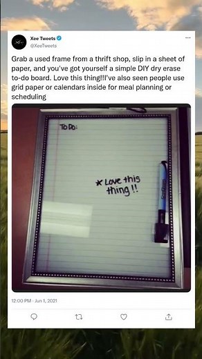 DIY Dry Erase Board for Almost