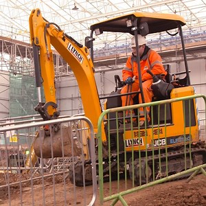 35K views · 369 reactions | The Costain Skanska JV is using our electric mini excavator hired from L Lynch Plant Hire inside a huge tent structure at Euston. The machine helps them to minimise noise and fumes inside it. "It's able to do all the same work that the diesel machines do. JCB has managed to get it right." | JCB | Facebook